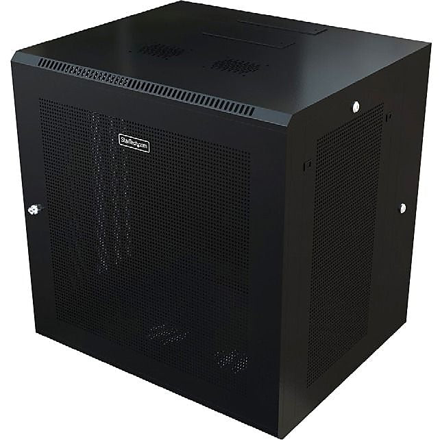StarTech Wall Mount Server Rack Cabinet, Hinged Enclosure, Wall Mount Network Cabinet, 20 in. Deep, 26U (RK2620WALHM)