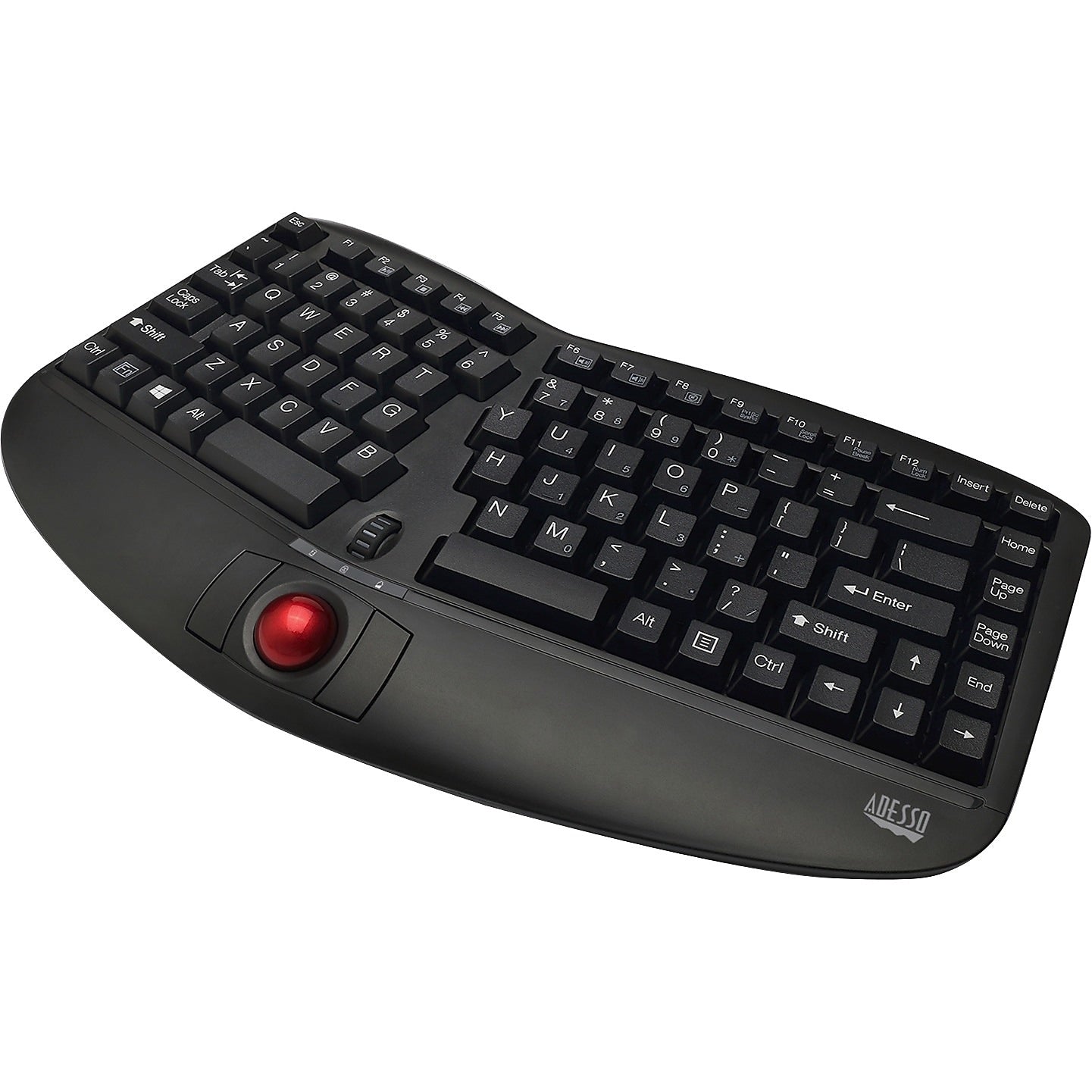 Adesso Tru-Form Wireless Keyboard, Black (WKB-3150UB)