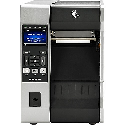 Zebra ZT610 Direct Thermal/Thermal Transfer Printer, Monochrome, Label Print (ZT61043-T010100Z)