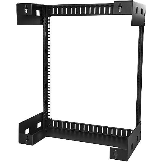 StarTech 12U Wall Mount Server Rack- Equipment rack, 12in Depth, Black (RK12WALLO)