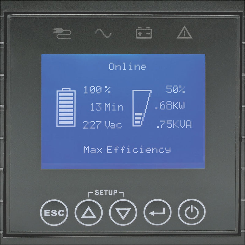 Tripp Lite SmartOnline 1500VA Battery Backup UPS, 6-Outlets, Black (SUINT1500LCD2U)