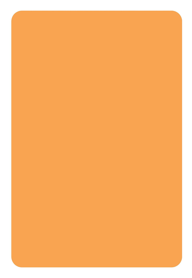 ColorBrite™ Blank 2" x 3" Rectangle Paper Label, Fluorescent Orange, 500/Roll (B23O)