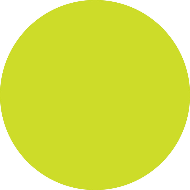 ColorBrite™ Blank 2" Circle Paper Label, Fluorescent Chartreuse, 500/Roll (B2C)