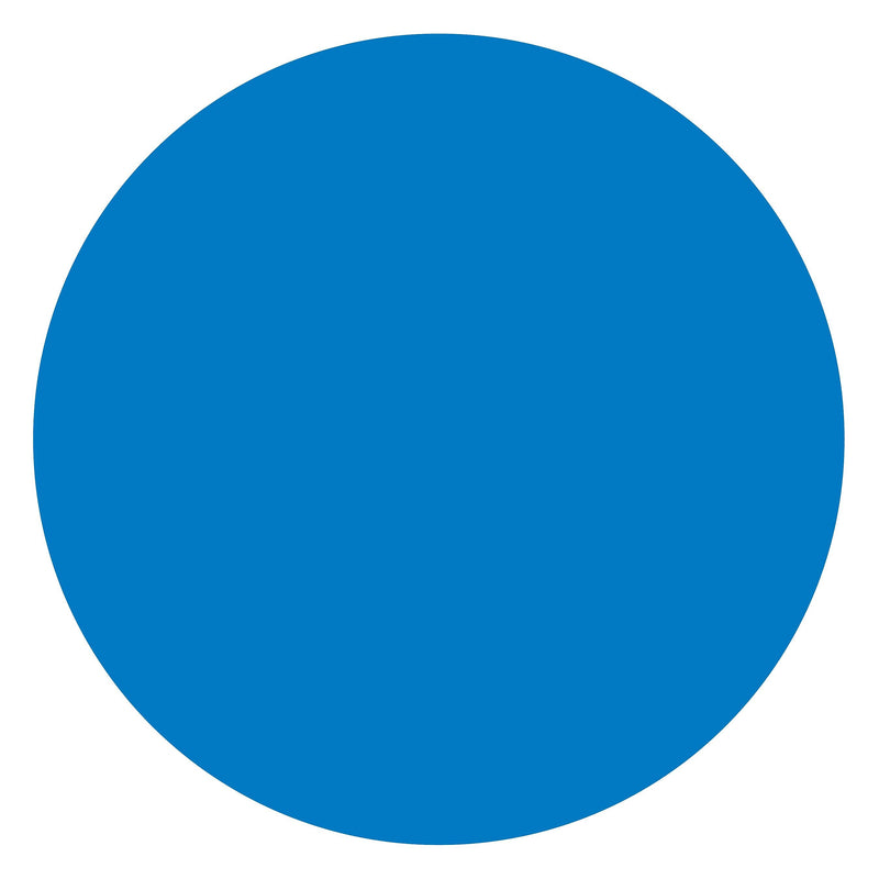 Labelmaster® Blank 3" Circle Paper Label, Blue, 500/Roll (B3B-LM)