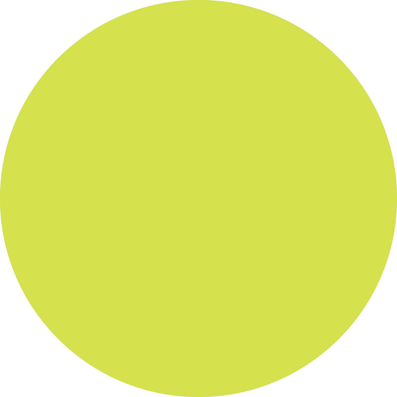 ColorBrite™ Blank 4" Circle Paper Label, Fluorescent Chartreuse, 500/Roll (B4C)