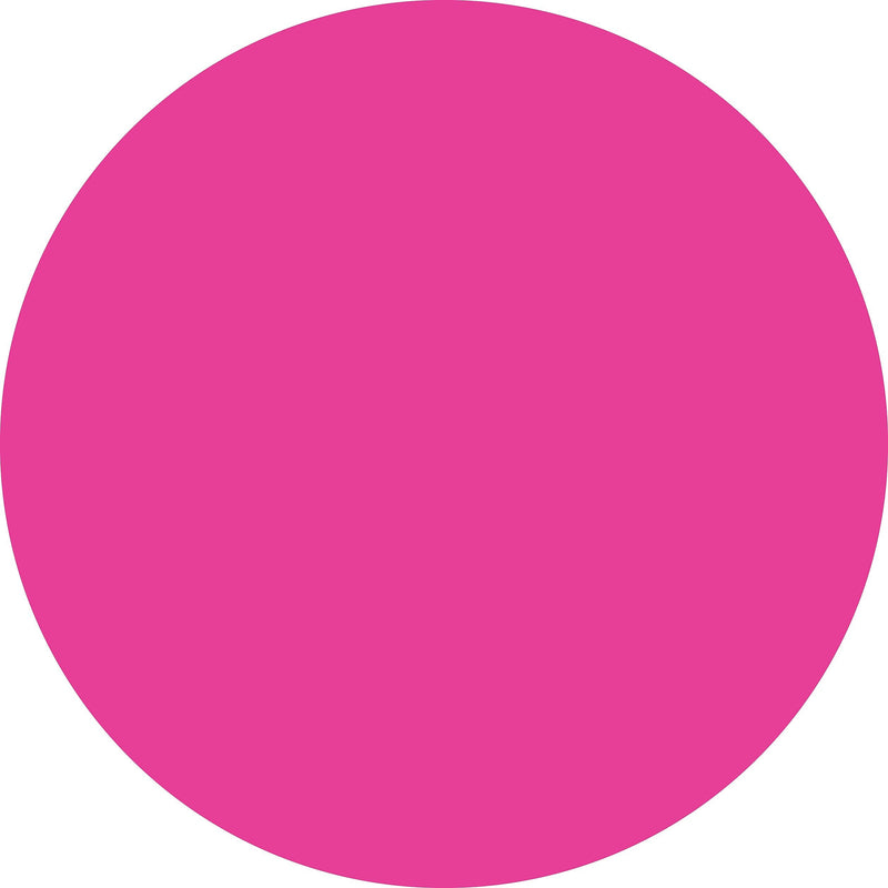 ColorBrite™ Blank 4" Circle Paper Label, Fluorescent Pink, 500/Roll (B4P)