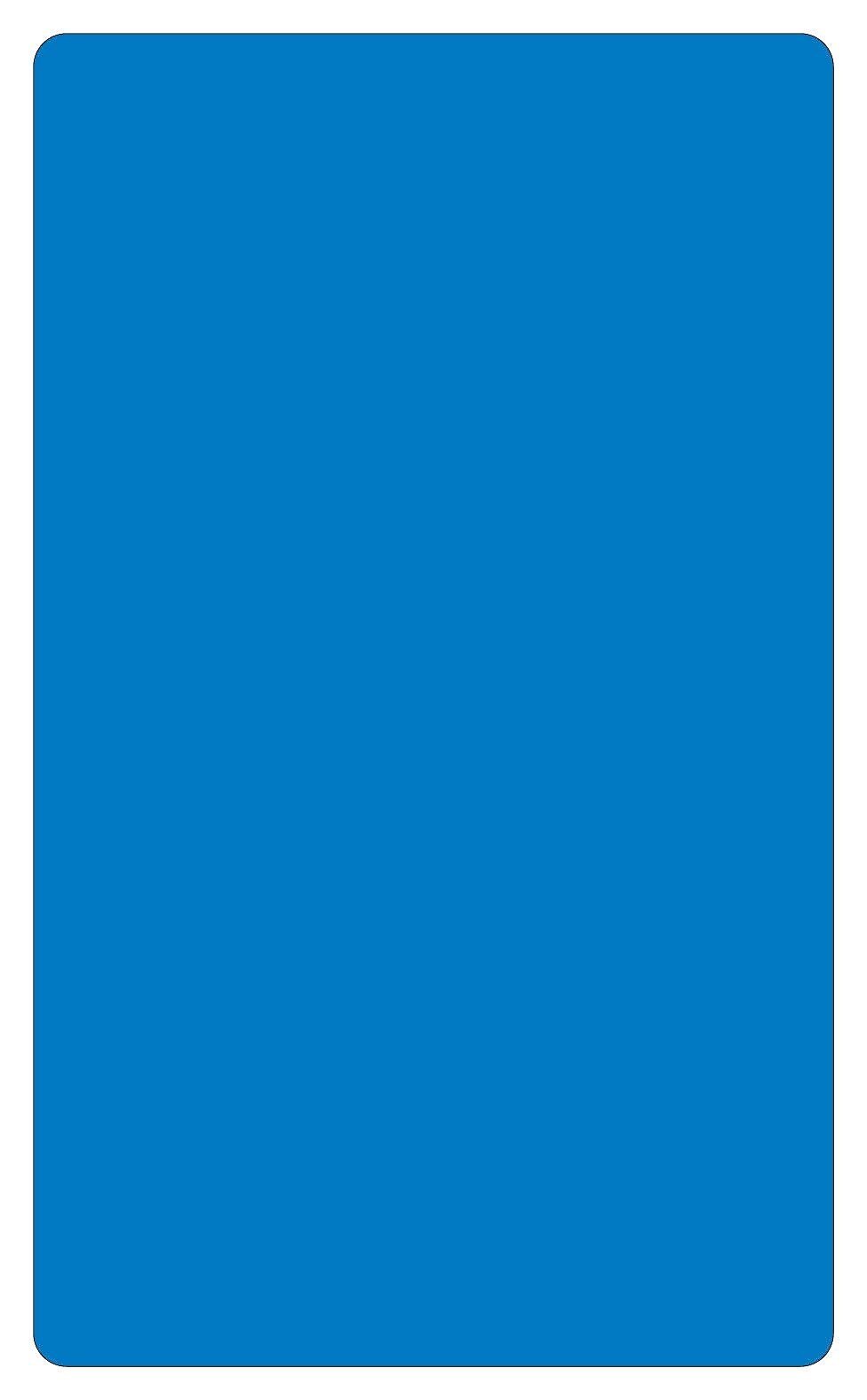 Labelmaster® Blank 3" x 5" Rectangle Paper Label, Blue, 3" x 5", 500/Roll (BH8B)