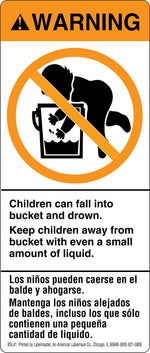 Labelmaster® Baby in the Bucket Label, 1 Panel, Paper, 2-3/4" x 6-1/2", 500/Roll (BL41)