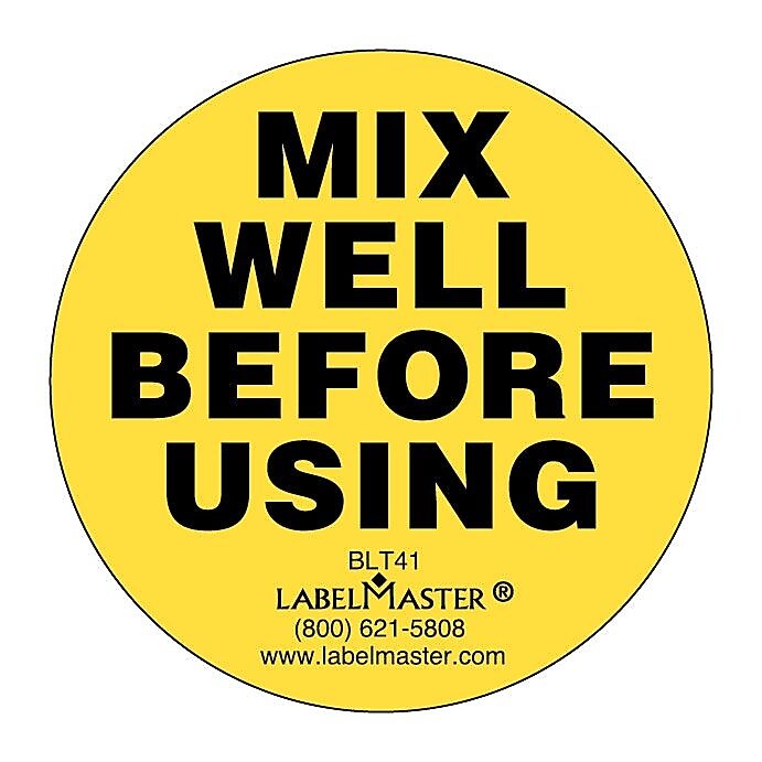 ColorBrite™ "Mix Well Before Using" Label, 500/Roll (BLT41)