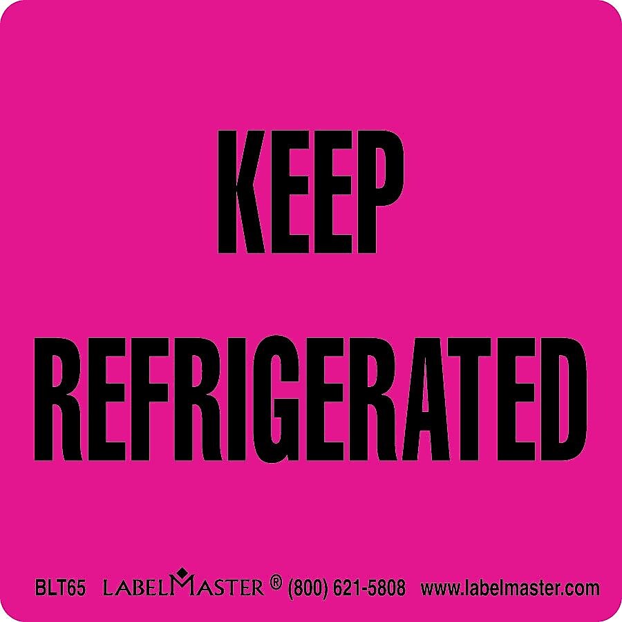 ColorBrite™ "Keep Refrigerated" Label, 3" x 3", 500/Roll (BLT65)