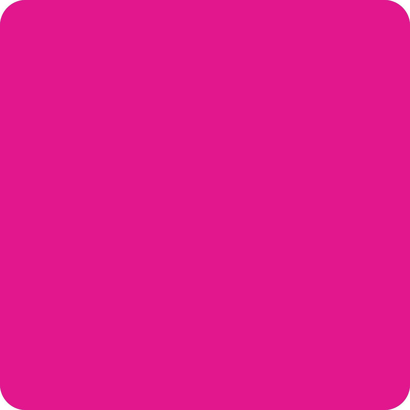 ColorBrite™ Blank 2" Square Paper Label, Fluorescent Pink, 2" x 2", 500/Roll (BS2P)