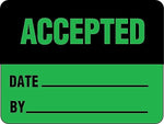 ColorBrite™ "Accepted" Label, 1.5" x 2", 500/Roll (BT302)