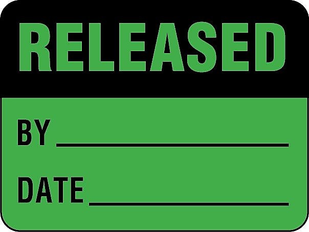 ColorBrite™ Released Label, 1.5" x 2", 500/Roll (BT335)
