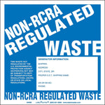 Labelmaster® Non-RCRA Regulated Waste Label, Generator Info, Stock Paper, 6" x 6", 100/Pack (BWM9)
