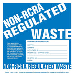 Labelmaster® Non-RCRA Regulated Waste Label, w/Generator Info, Stock PVCF, 6" x 6", 100/Pack (BWMV)