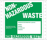 Labelmaster® Non-Hazardous Waste Label, Generator Info, Pin-Feed Paper, 5.875" x 6", 500/Pack (CFGWM7O)