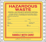 Labelmaster® Standard Waste Label, Pin-Feed PVCF, 6" x 5.875", 5.875" x 6", 500/Pack (CFWM8)