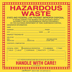 Labelmaster® California Waste Label, Pin-Feed Paper, 5.875" x 6", 500/Pack (CFWMCA87)