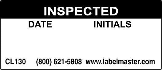 ColorBrite™ Inspected Label, Paper, 1 3/4" x 3/4", 500/Roll (CL130)