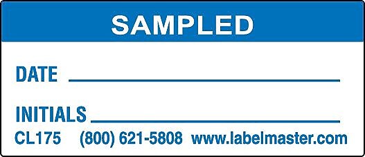 ColorBrite™ Sampled Label, Paper, 1 3/4" x 3/4", 0.75" x 1.75", 500/Roll (CL175)
