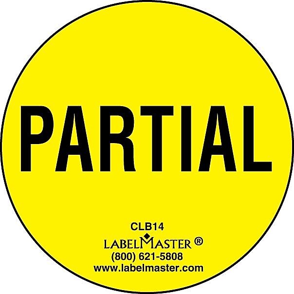 ColorBrite™ Partial Label, 500/Roll (CLB14)