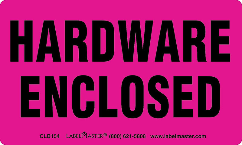 ColorBrite™ Hardware Enclosed Label, 500/Roll (CLB154)