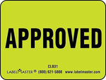 ColorBrite™ Approved Label, 2" x 1 1/2", 1.5" x 2", 500/Roll (CLB31)