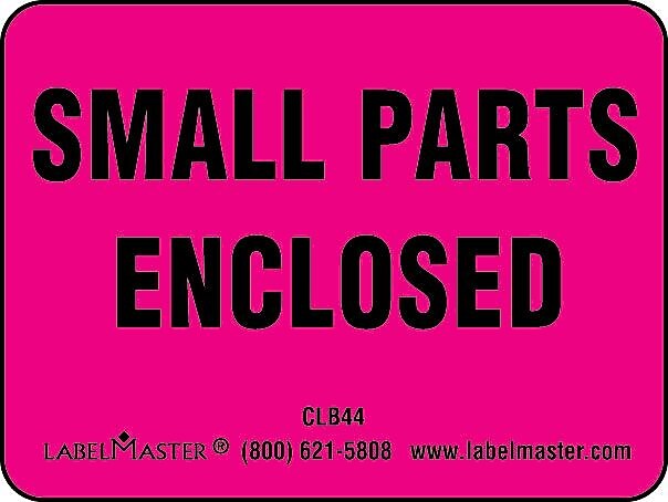 ColorBrite™ Small Parts Enclosed Label, 2" x 1 1/2", 1.5" x 2", 500/Roll (CLB44)