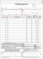 Labelmaster 4-Part Bill of Lading, 11" x 8.5", 100 Sets/Book (F375-4)