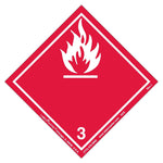 Labelmaster® Flammable Liquid Label, International, Paper, 100mm x 100mm, 500/Roll (HC6)