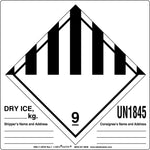 Labelmaster® Dry Ice Label, Paper, 6" x 6", 500/Roll (HML11-DICE)