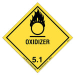 Labelmaster® Oxidizer Label, Worded, Paper, 100mm x 100mm, 500/Roll (HML11)