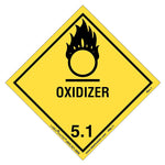 Labelmaster® Oxidizer Label, Worded, Paper, 100mm x 100mm, 50/Pack (HML11S)