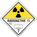 Labelmaster® Radioactive III Label, Worded, Paper, 100mm x 100mm, 500/Roll (HML16)