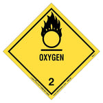 Labelmaster® Oxygen Label, Worded, Paper, 100mm x 100mm, 50/Pack (HML26S)