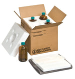 SturdeeSeal™ Bottles, 16 oz., Glass 4 x Kit, 10" x 9.25" x 9.25" (HMS-16N)