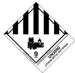 Labelmaster® UN3090 Lithium Metal Batteries Label, Std. Tab, 120mm x 100mm, 500/Roll (HSNLB5700)