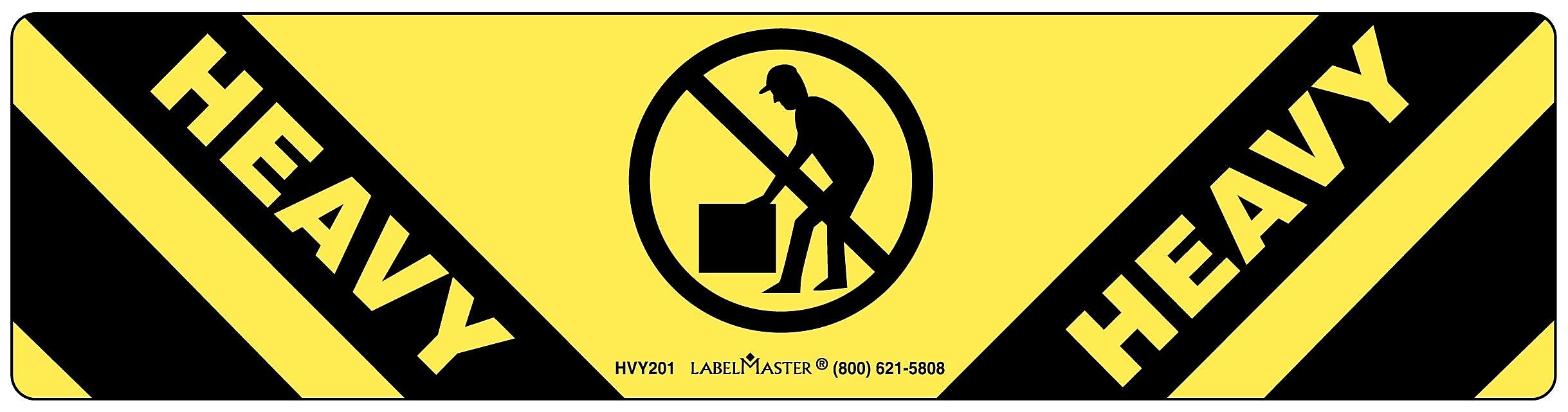 Labelmaster® Heavy Label, Paper, 2" x 8", 500/Roll (HVY201)