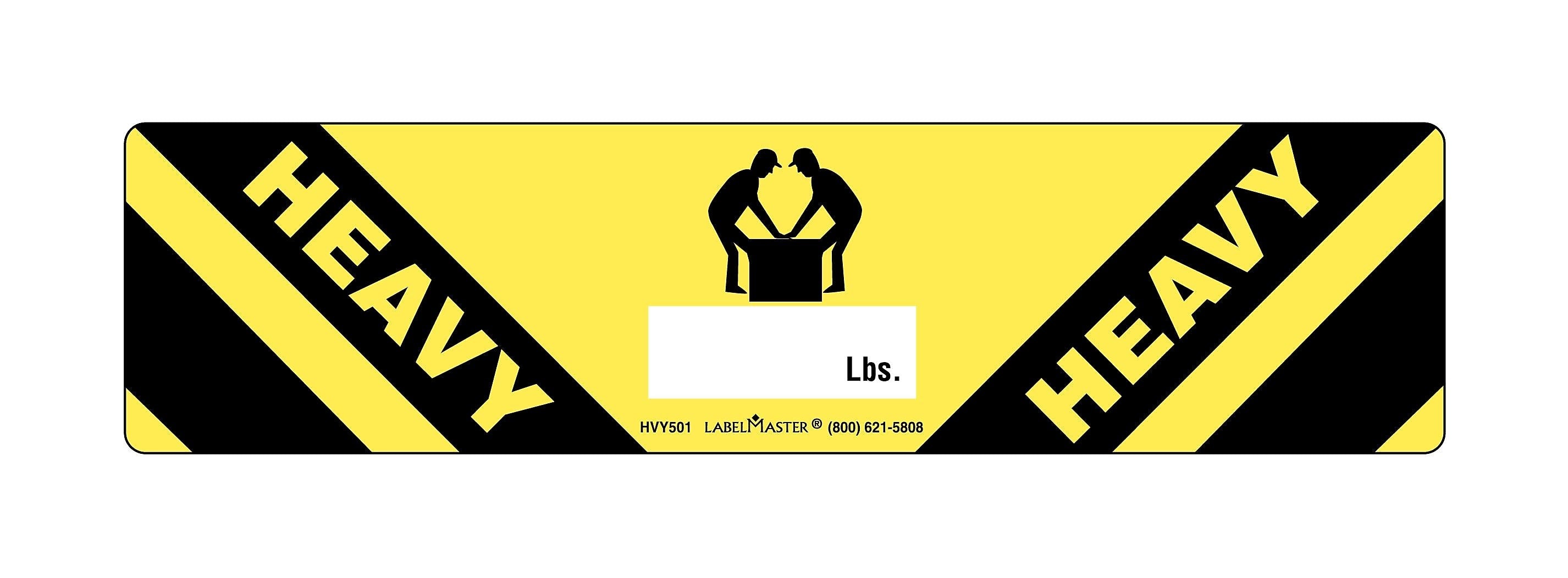 Labelmaster® Heavy Label, Paper, 2" x 8", 500/Roll (HVY501)