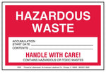 Labelmaster® Hazardous Waste Label, Paper Stock, 4" x 6", 500/Roll (HWA)