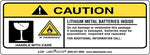 Labelmaster® Lithium Metal Batteries Inside Marking, Paper, 5 1/2" x 2", 500/Roll (IL245)