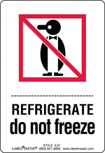 Labelmaster® Refrigerate Do Not Freeze Label, Paper, 2 3/4" x 4", 500/Roll (IL27)