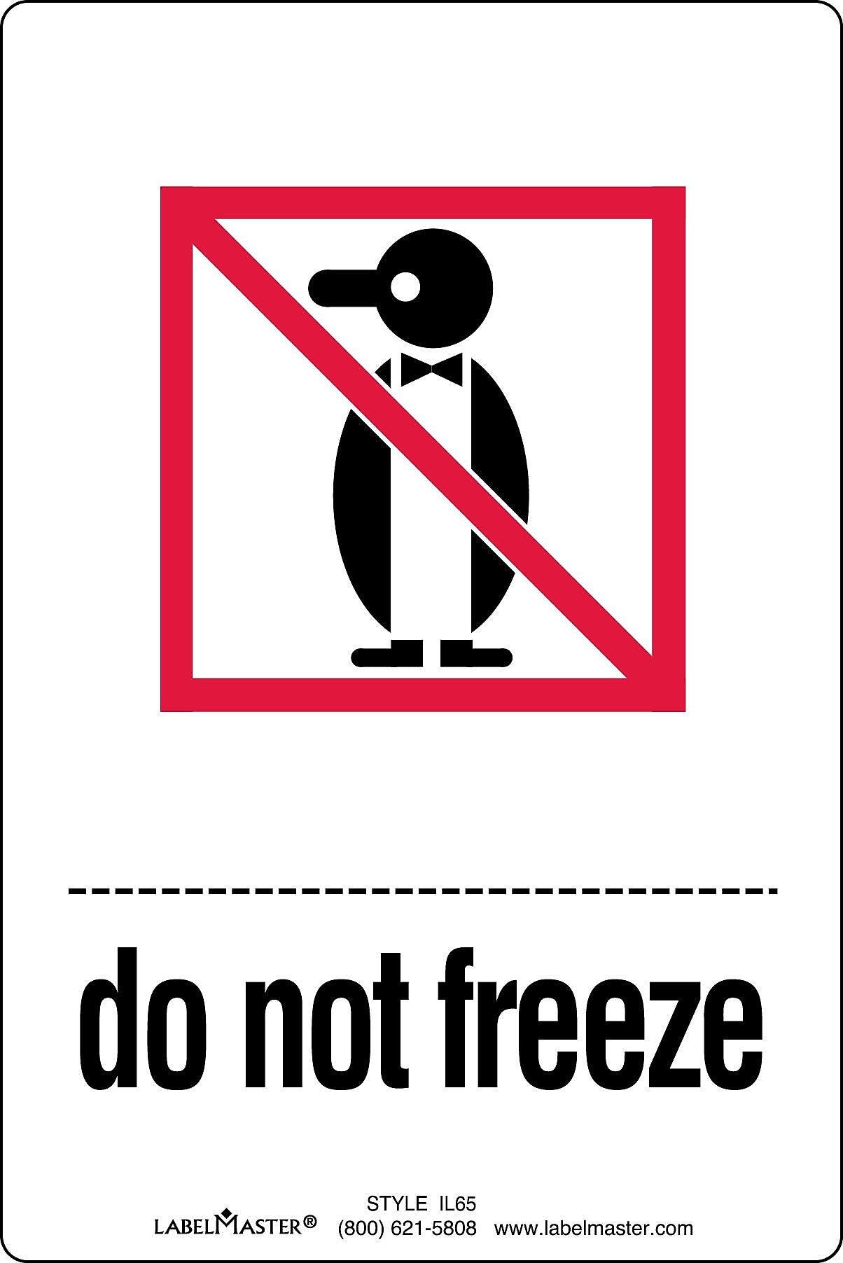 Labelmaster® Do Not Freeze Label, 4" x 6", 500/Roll (IL65)