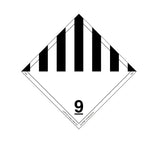 Labelmaster® Miscellaneous Dangerous Goods Placard, Wordless, Permanent Vinyl, 273mm x 273mm, 25/Pack (IPV29)