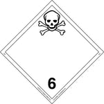 Labelmaster® Toxic Placard, International Wordless, Permanent Vinyl, 273mm x 273mm, 25/Pack (IPV5)