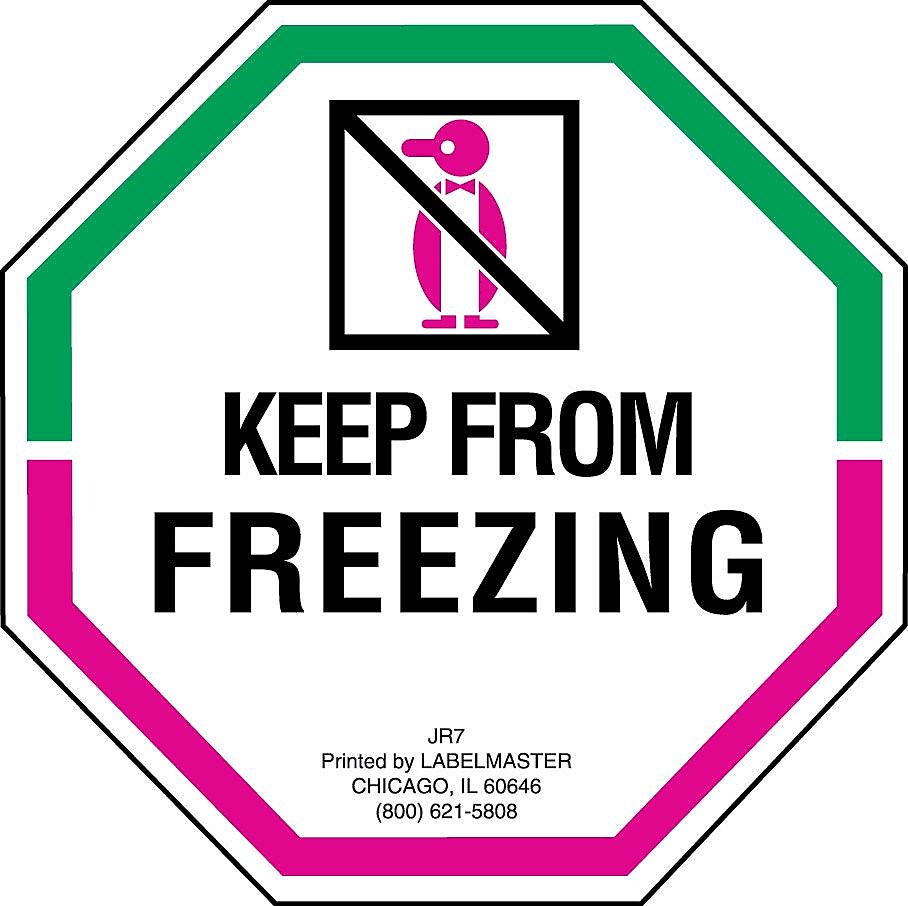 Labelmaster® Keep From Freezing Label, Paper, 3" x 3", 3" x 3", 500/Roll (JR7)