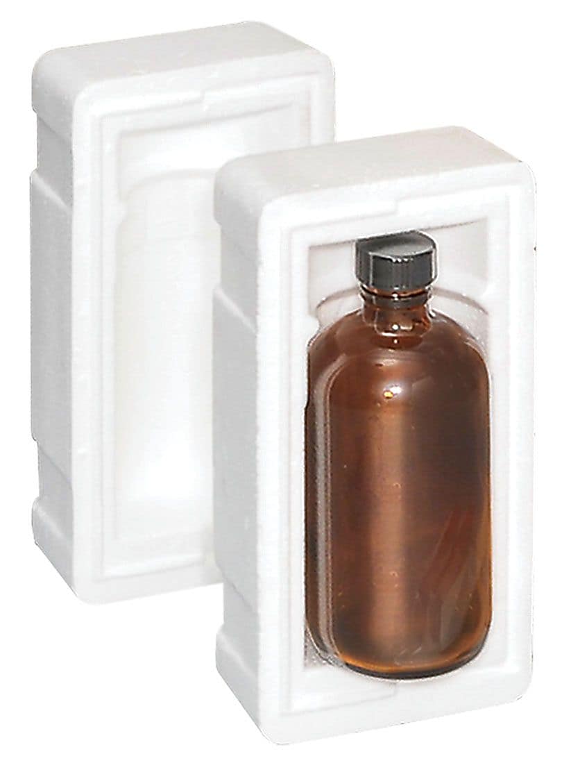Labelmaster® EPS Foam for 16-oz. Glass Bottles, Coffin Style (KF16S)