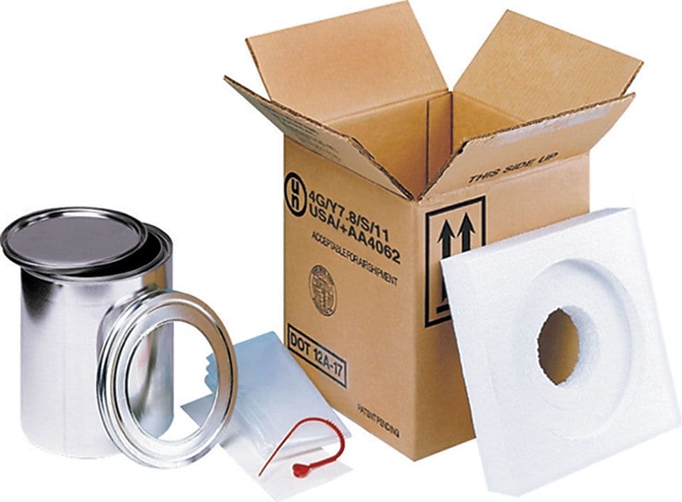 SturdeeSeal™ Metal Pack 1, 1 Gal. Paint Can, Assembled 2 Polystyrene End Caps, 11.5" x 9.625" (KTMP28UNR)