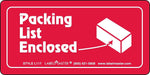 ColorBrite™ Packing List Enclosed Label, Paper, 2" x 4", 2" x 4", 500/Roll (L117)