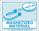 Labelmaster® Magnetized Materials Air Label, Standard, 90mm x 110mm, 500/Roll (L19)